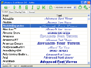 Advanced Font Viewer Screenshot